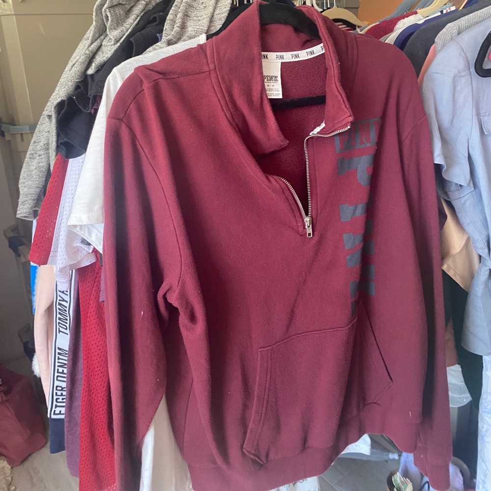 Pink Victoria’s Secret hoodie